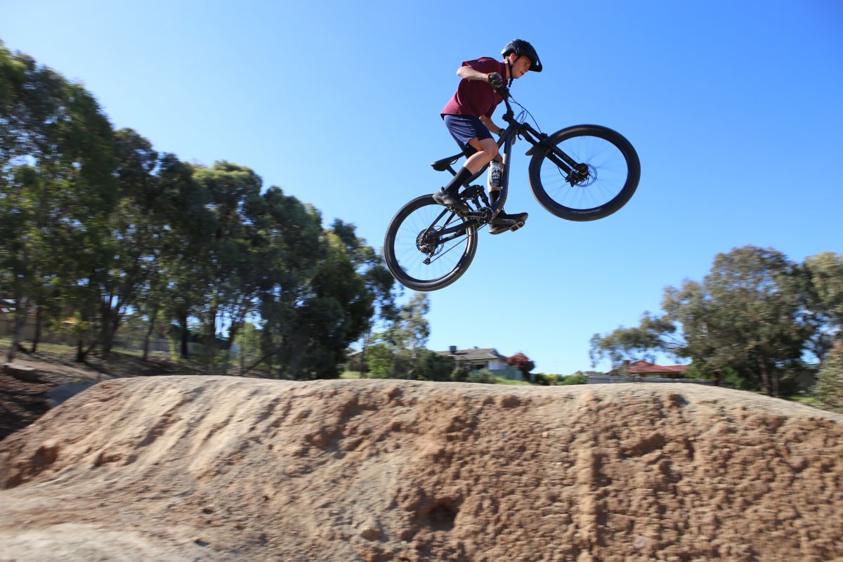 Bike ride clears jump