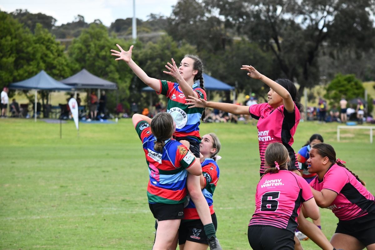 Brumbies' sourced photo showing players going for ball during lineout