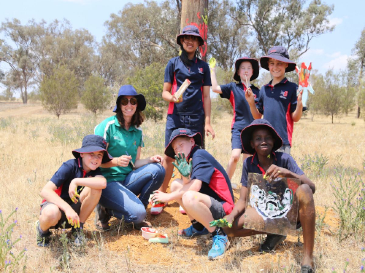 Red Hill Public School pupils brought their artistic flair to the Birramal Conservation Area.