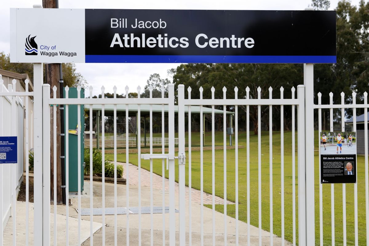 Bill Jacob Athletics Cente sign