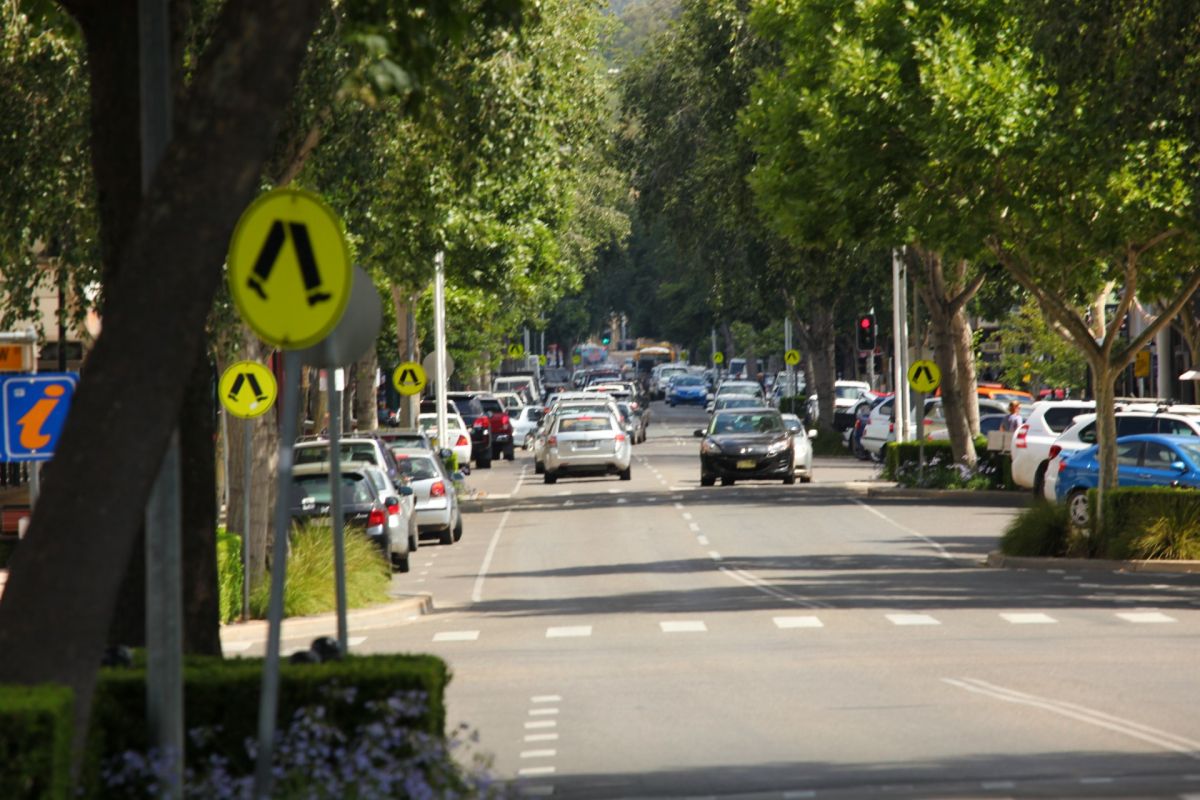 Cars on main street