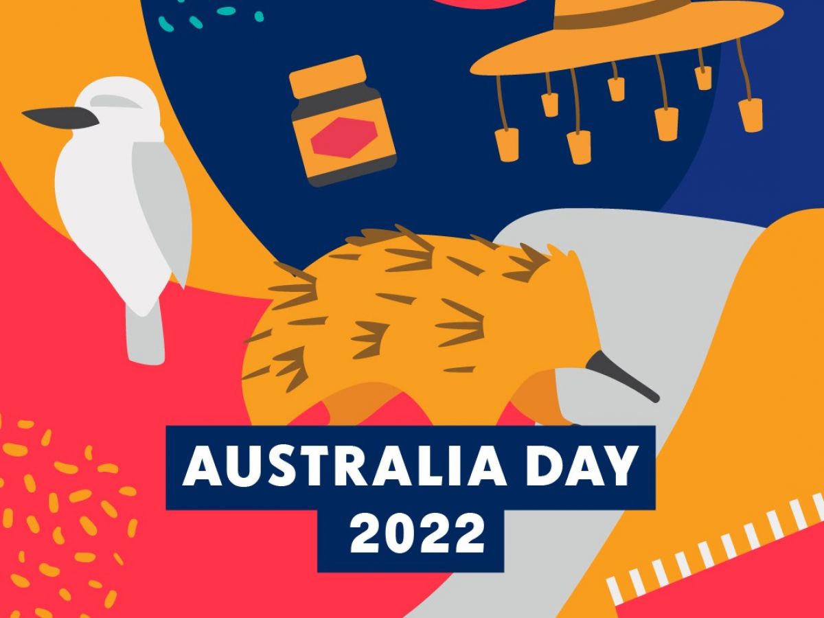 Graphic tile for Australia Day 2022