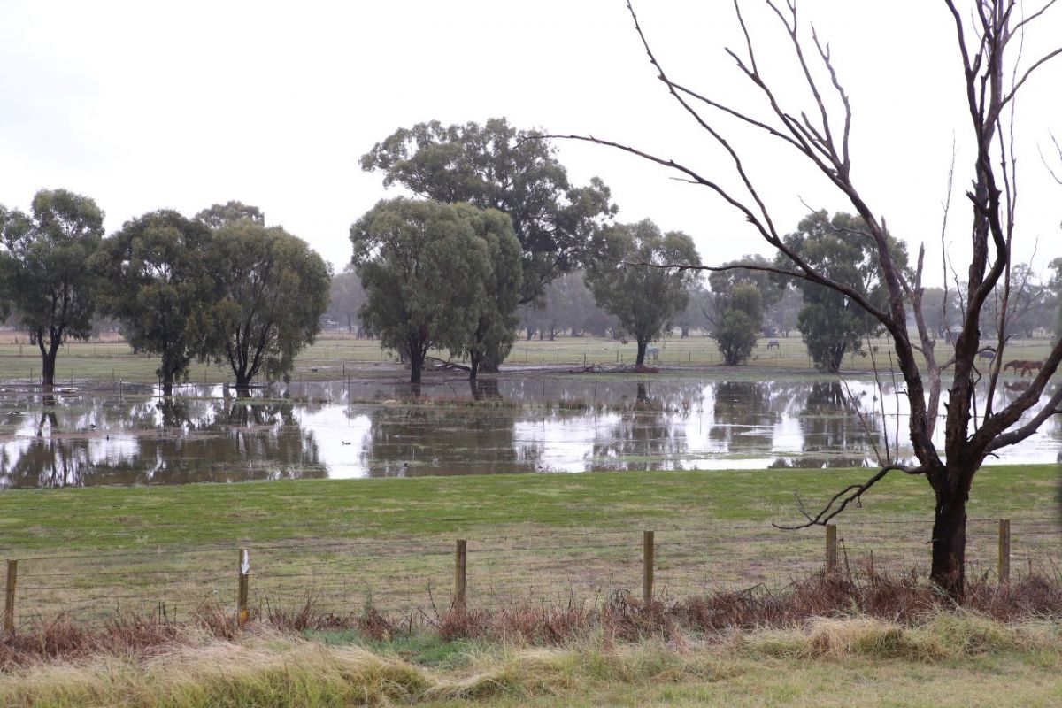water floods local land