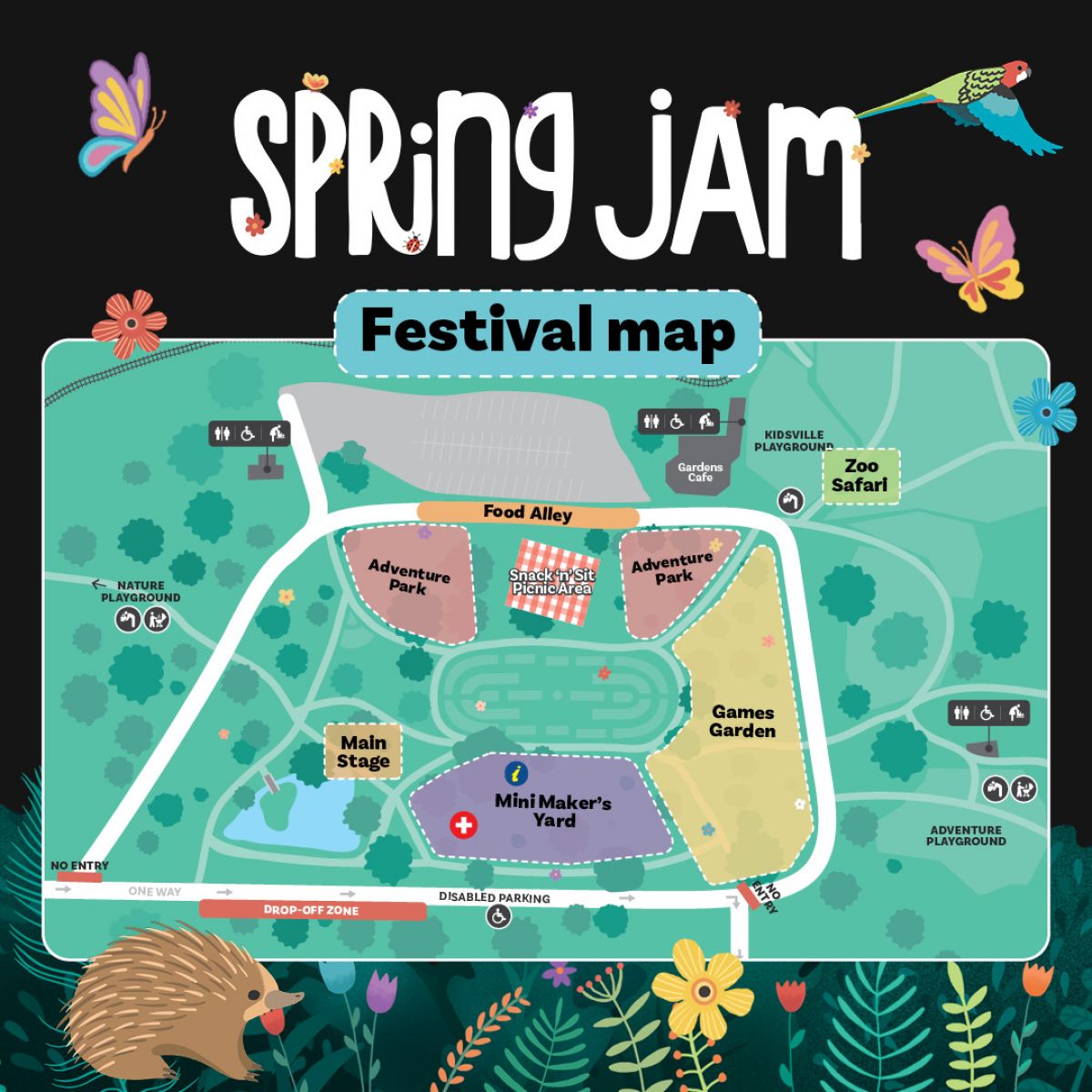 There will be zones set up all over the festival grounds with activities to delight and entertain youngsters. Head online to see the full festival program, map and more! 