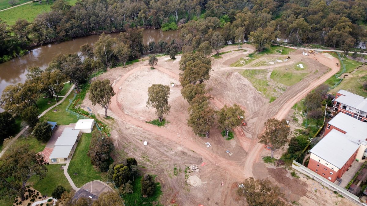 Aerial view of Riverside Stage 2 site