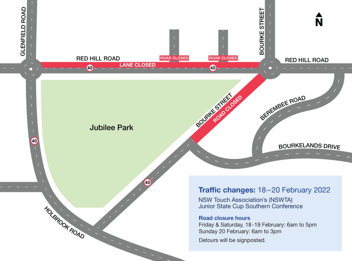 Map of road closures