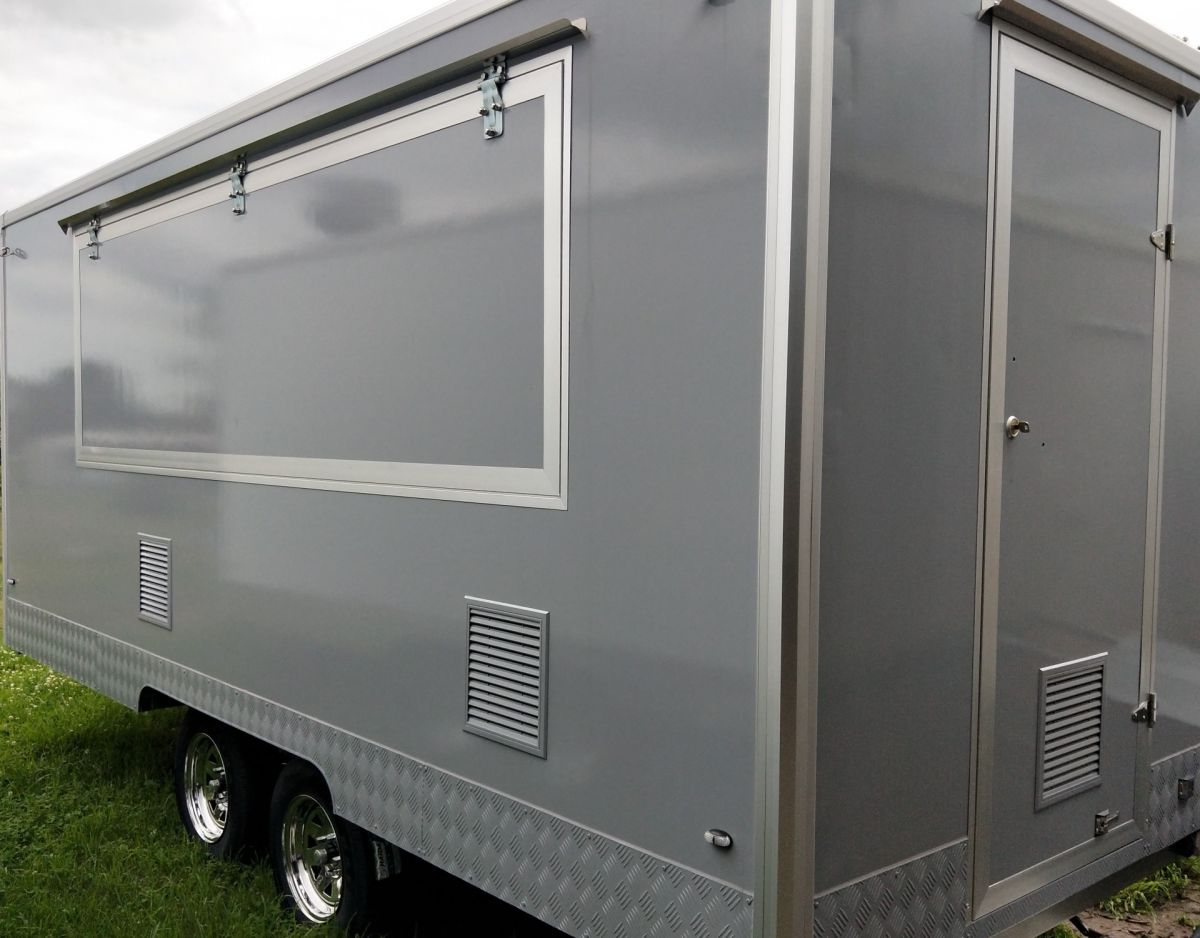 exterior of food van