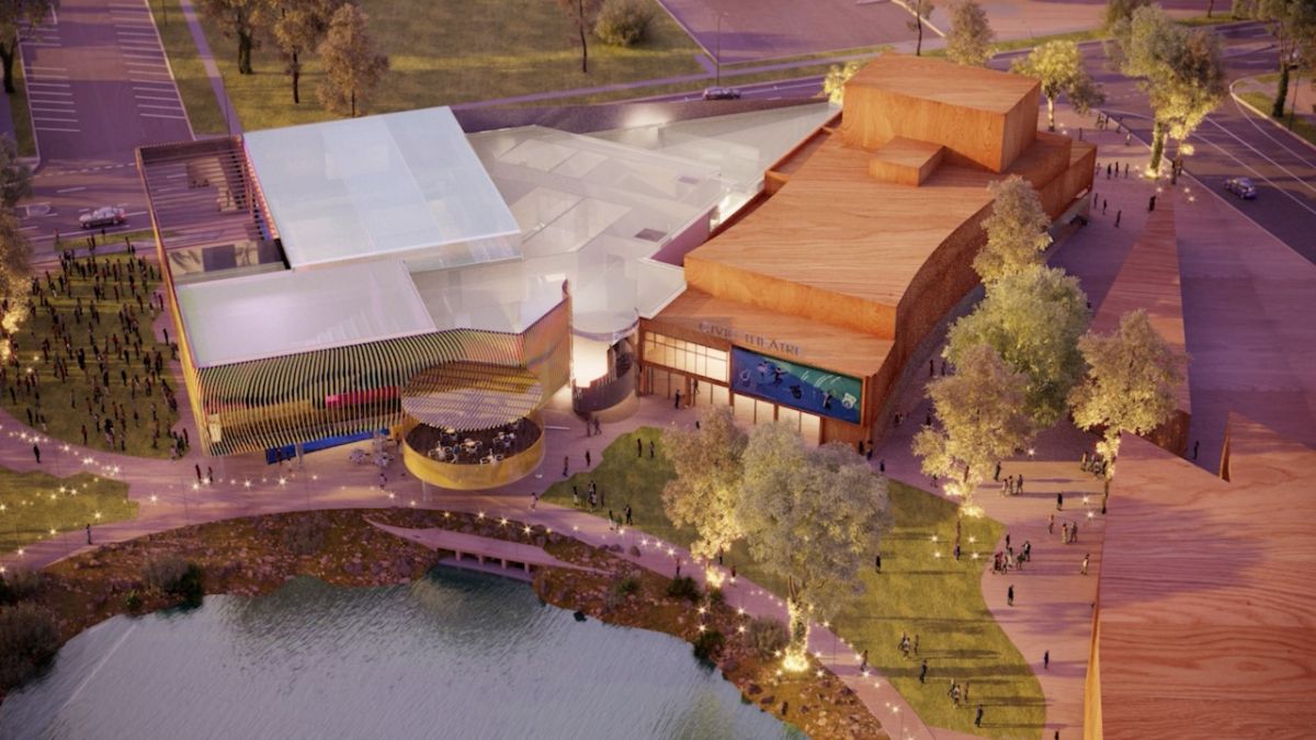 Artist impression of Civic Theatre expansion