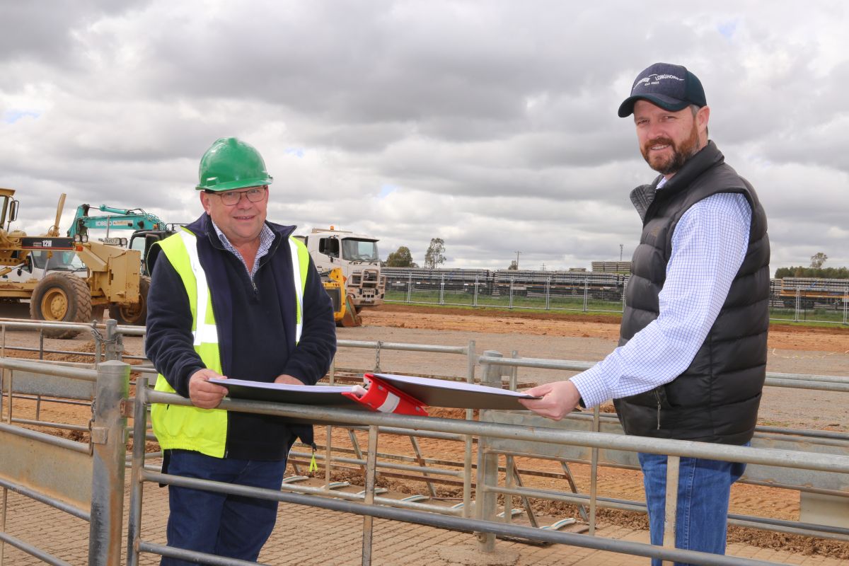 Council Project Manager Kym Hoblrook & LMC Manager Paul Martin review upgrade project works