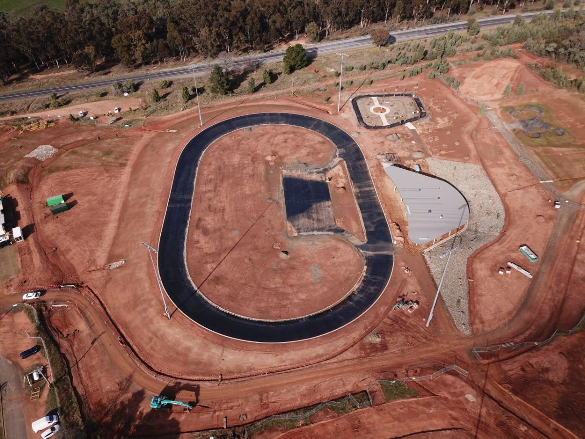 aerial pic of velodrome