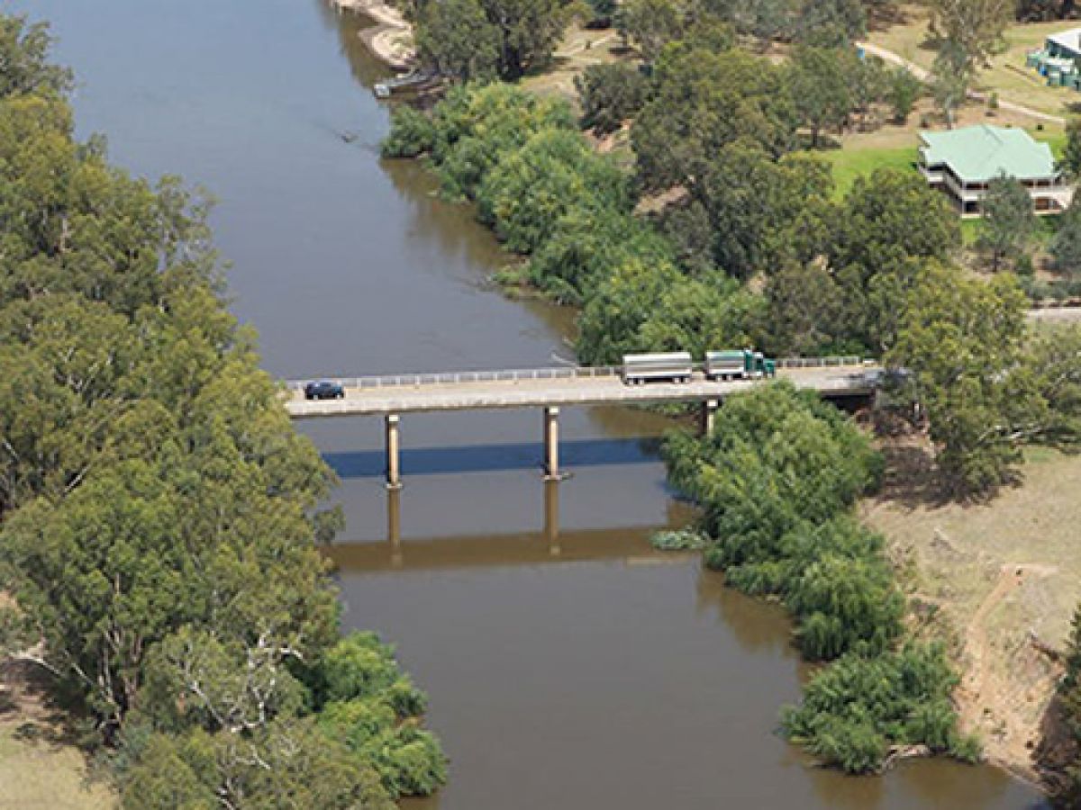 Aerial view of Eunony Bridge