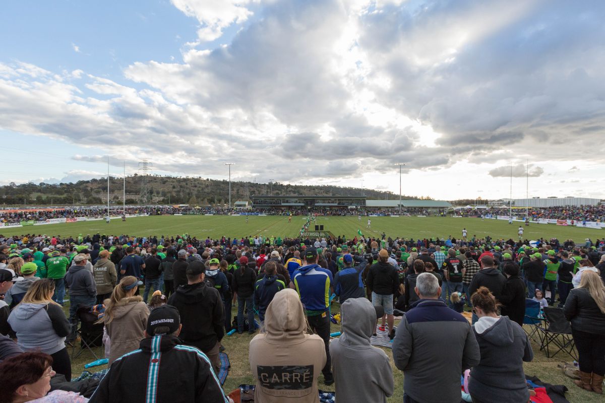 Crowd at McDonald's Park for NRL clash