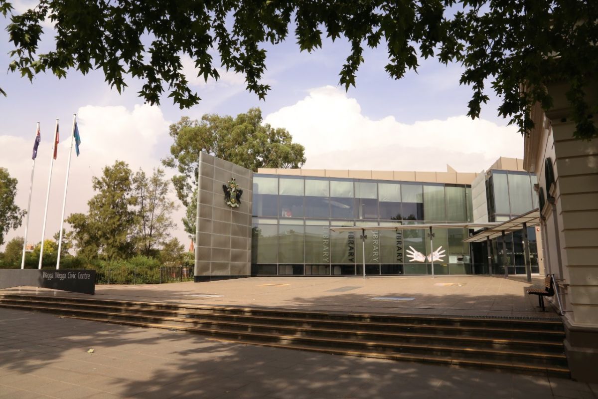 outside civic centre building