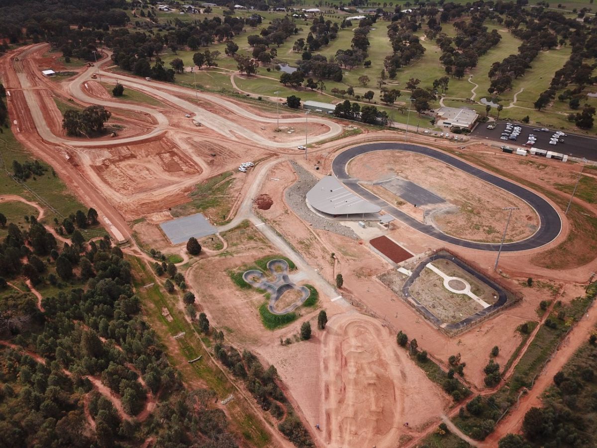 aerial of work site