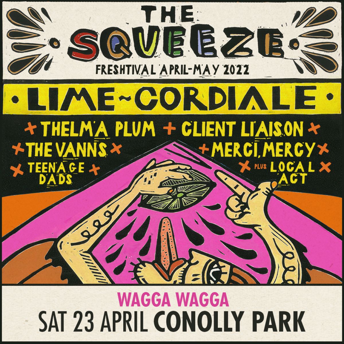 Poster for The Squeeze music festival