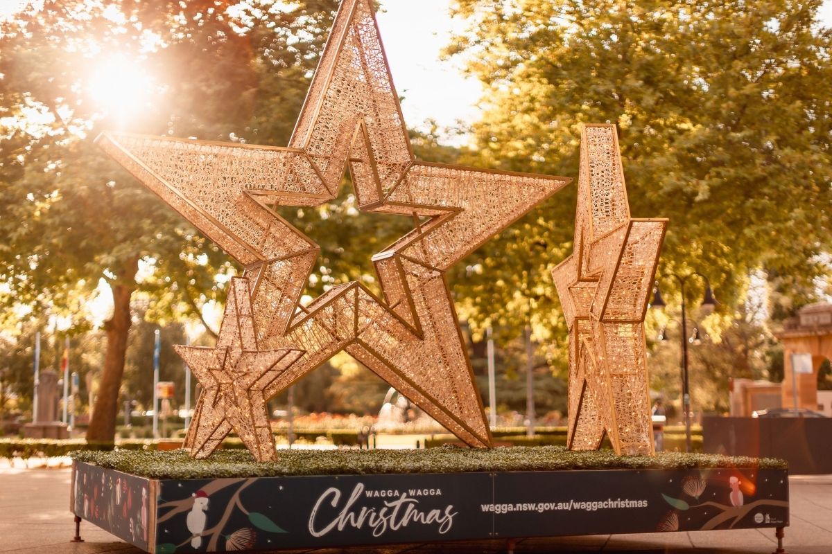 Three stars in the Civic Centre forecourt.