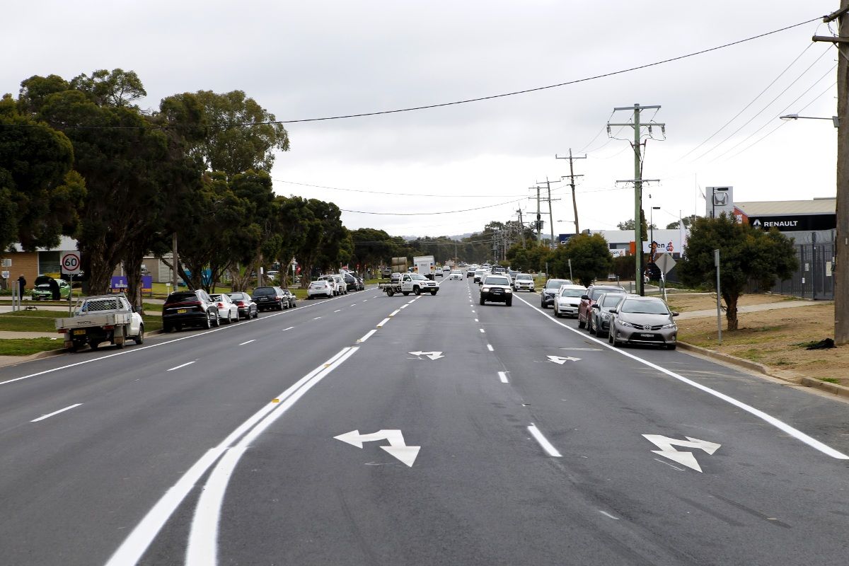 Line marking on Pearson Street