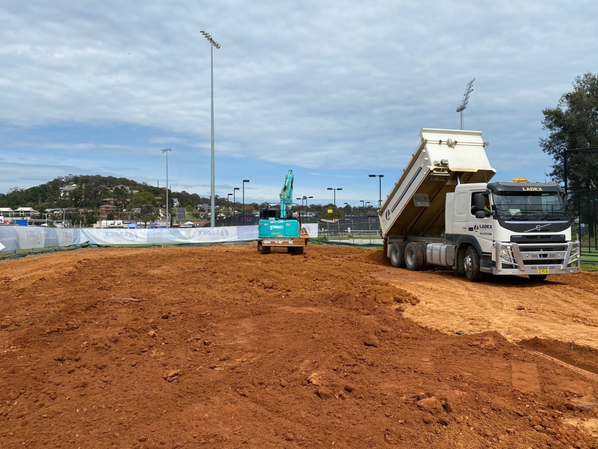 Council work, site preparation works, machinery