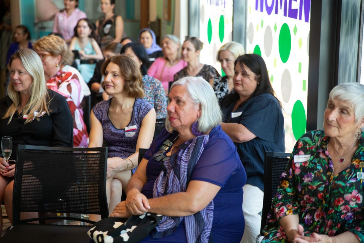 Women attending Int'l Women's Day at Riverina Museum
