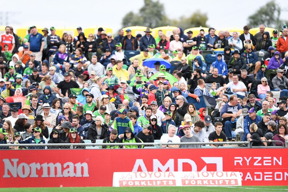 Crowd at football game at McDonalds Park