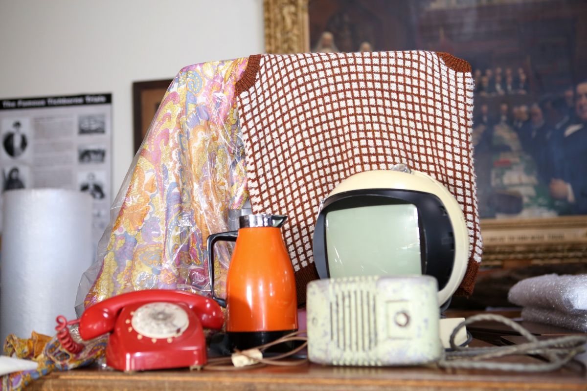 1970s household items on table