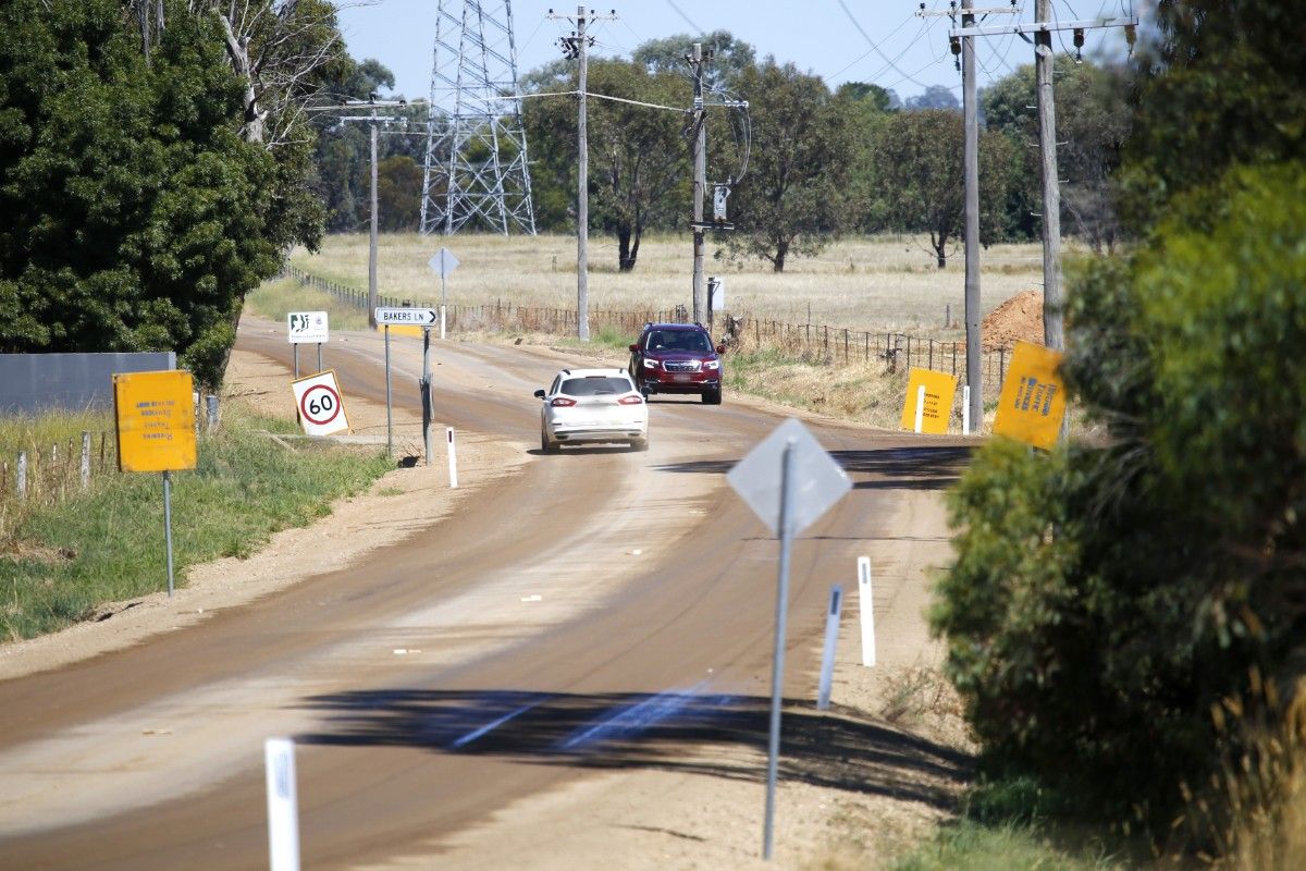 Rehabilitated and restabilised road, waiting for seal coats