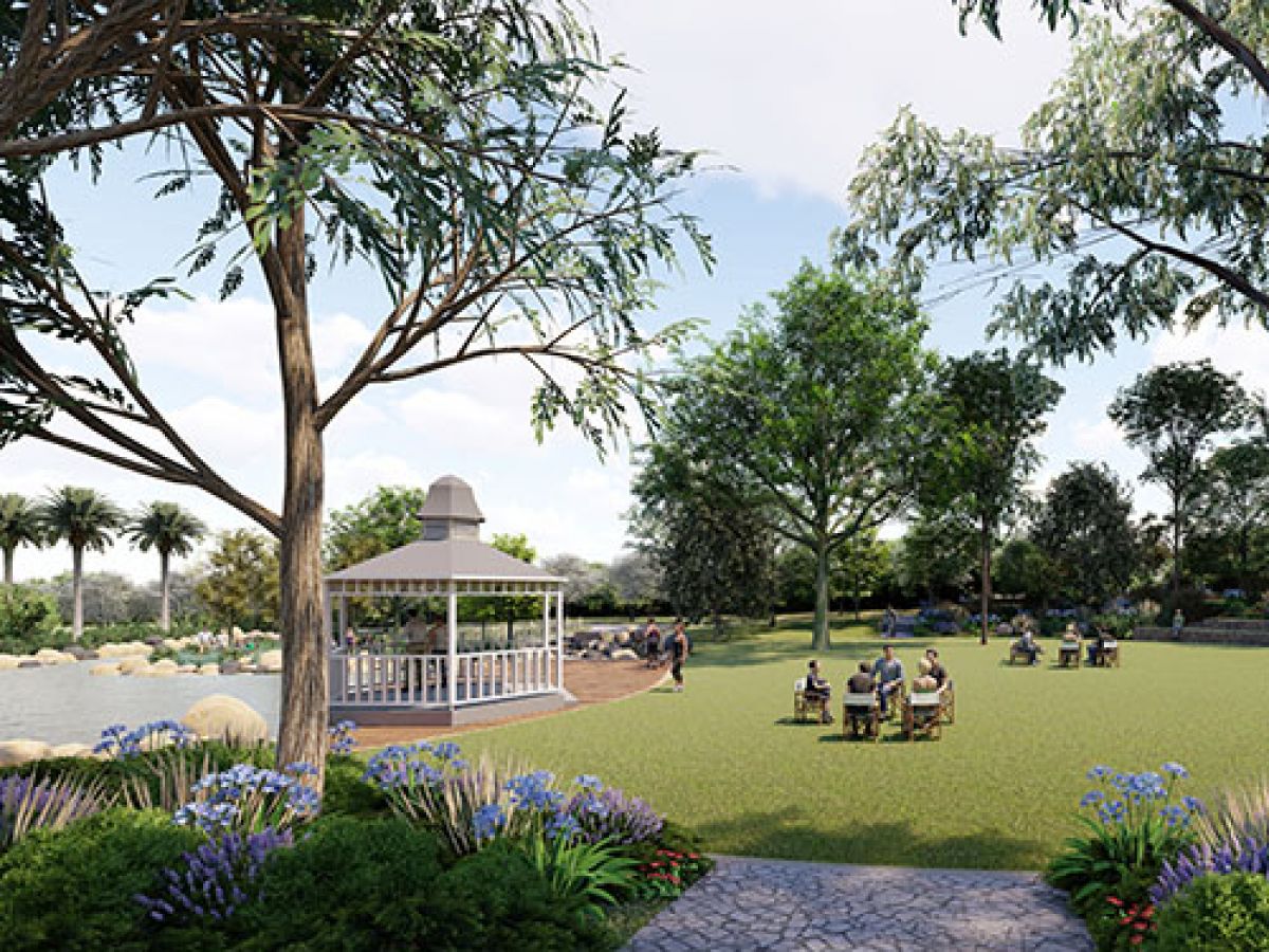 Rendered images showcase an exciting upgrade to the Wagga Wagga Botanic Garden's Brolga Pond.