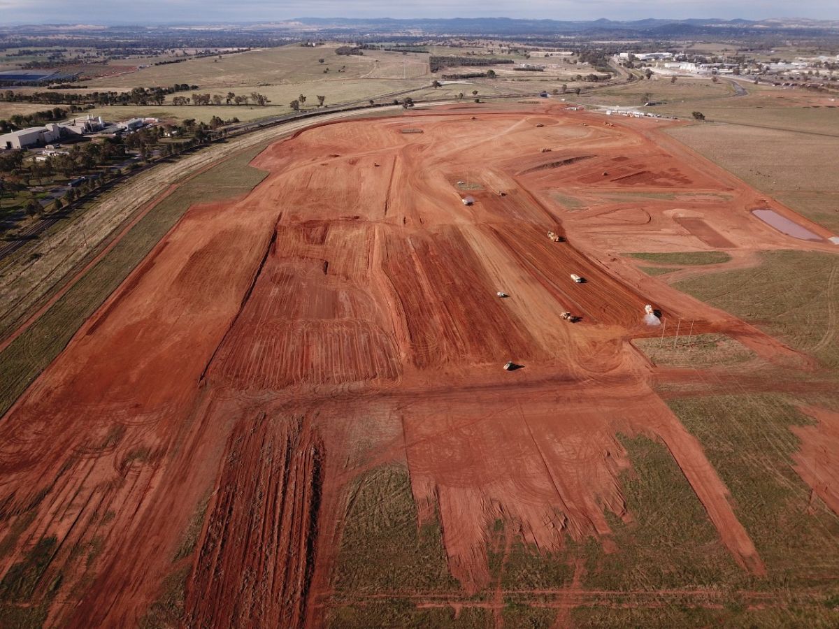 earthworks at rifl site